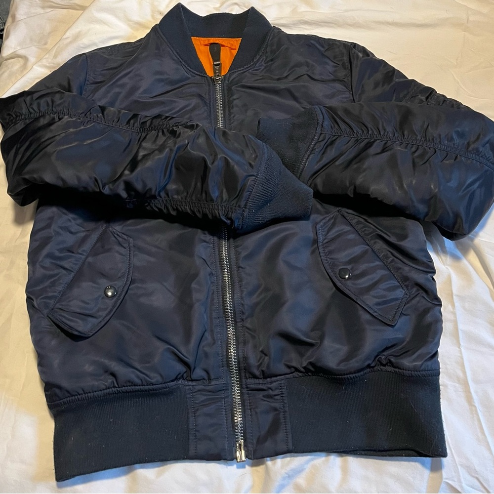 Alpha Industries MA-1 Bomber flight Jacket size large